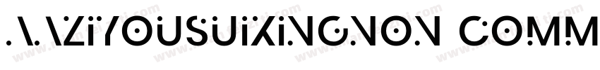 AaZiyousuixingNon CommercialUse字体转换